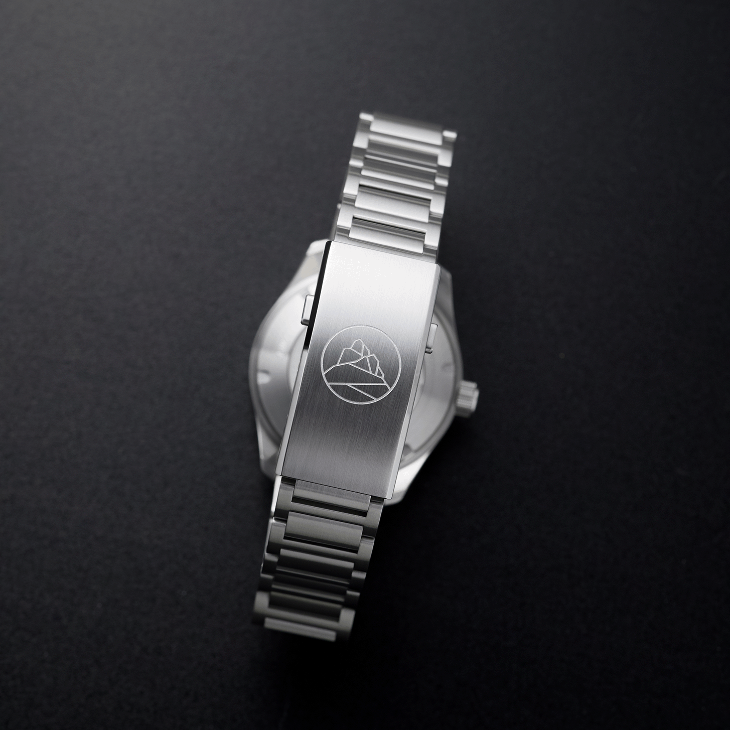 AVERAU39 H-link steel bracelet with double-locking clasp – echo/neutra