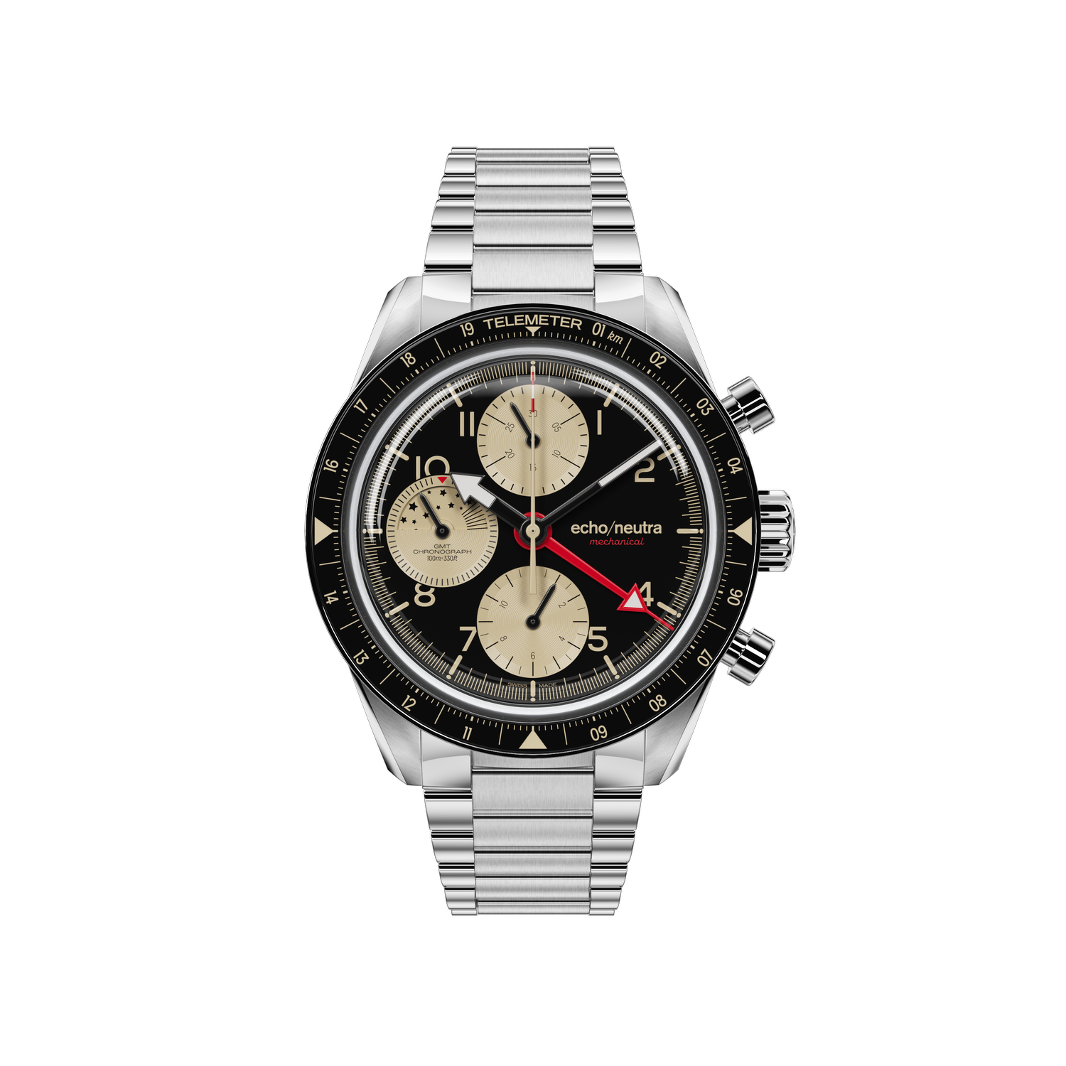 1956 Chrono GMT Black & Sand