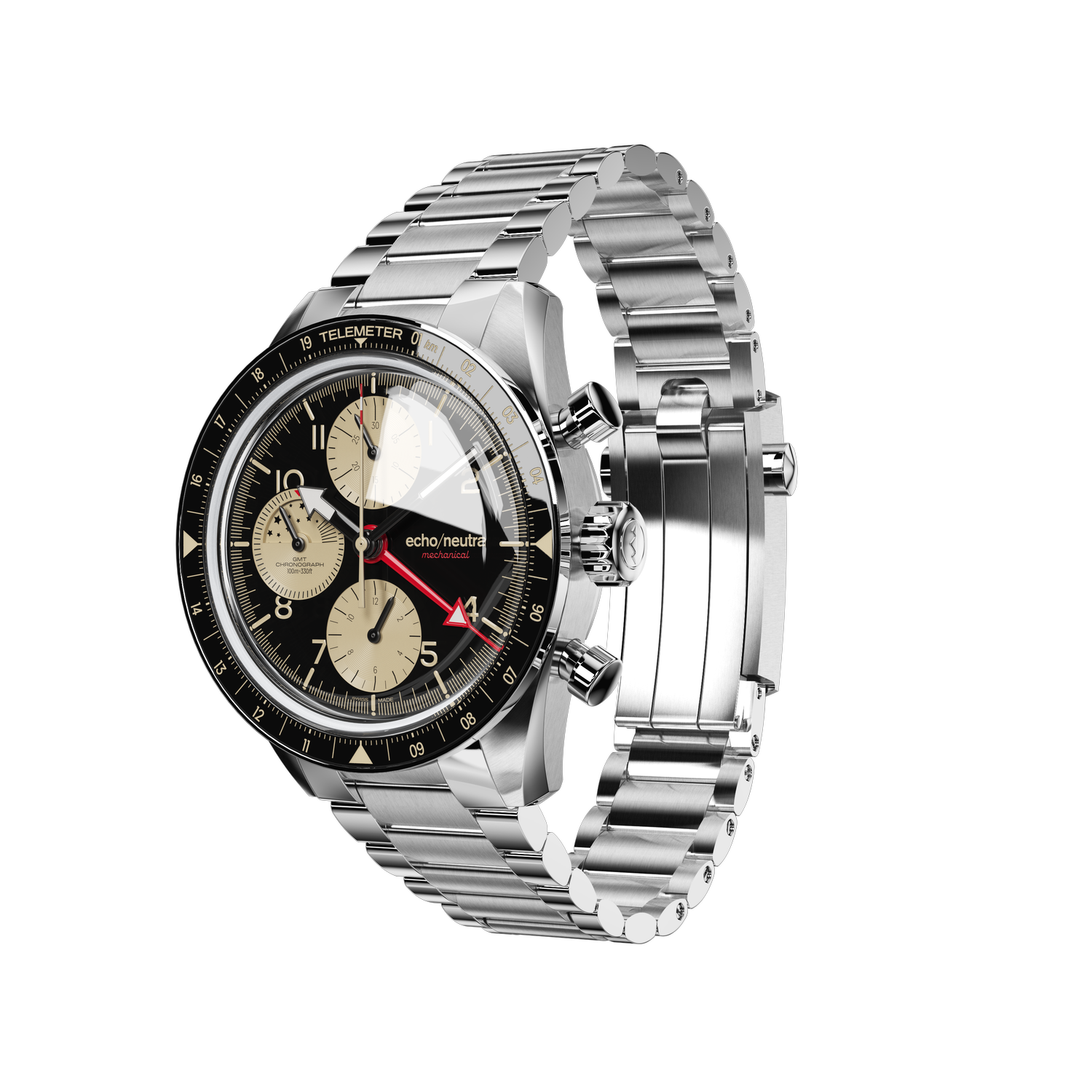1956 Chrono GMT Black & Sand