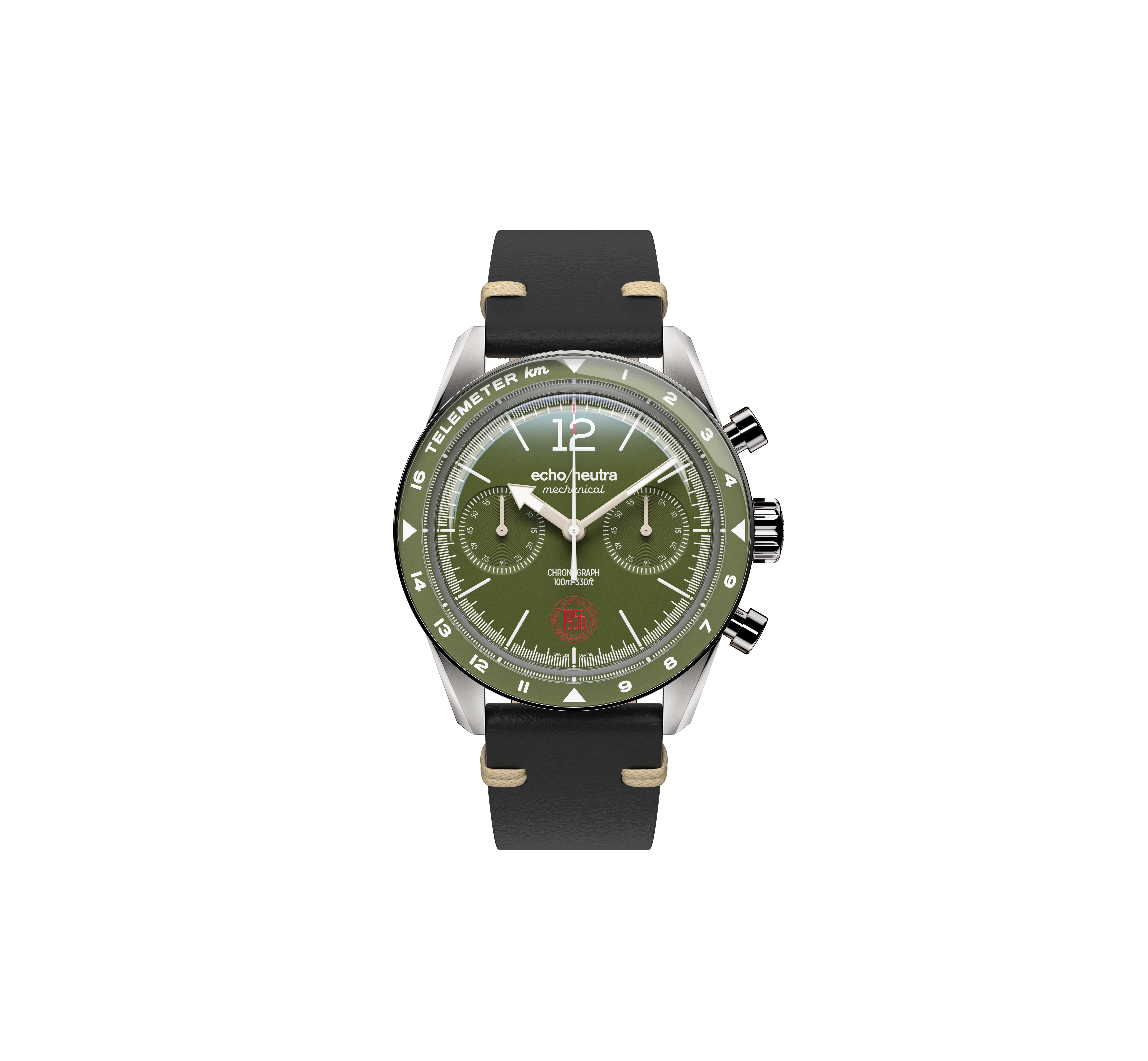 レトロ⓷ 1956 Chrono Alpine Green | Swiss Made | echo/neutra