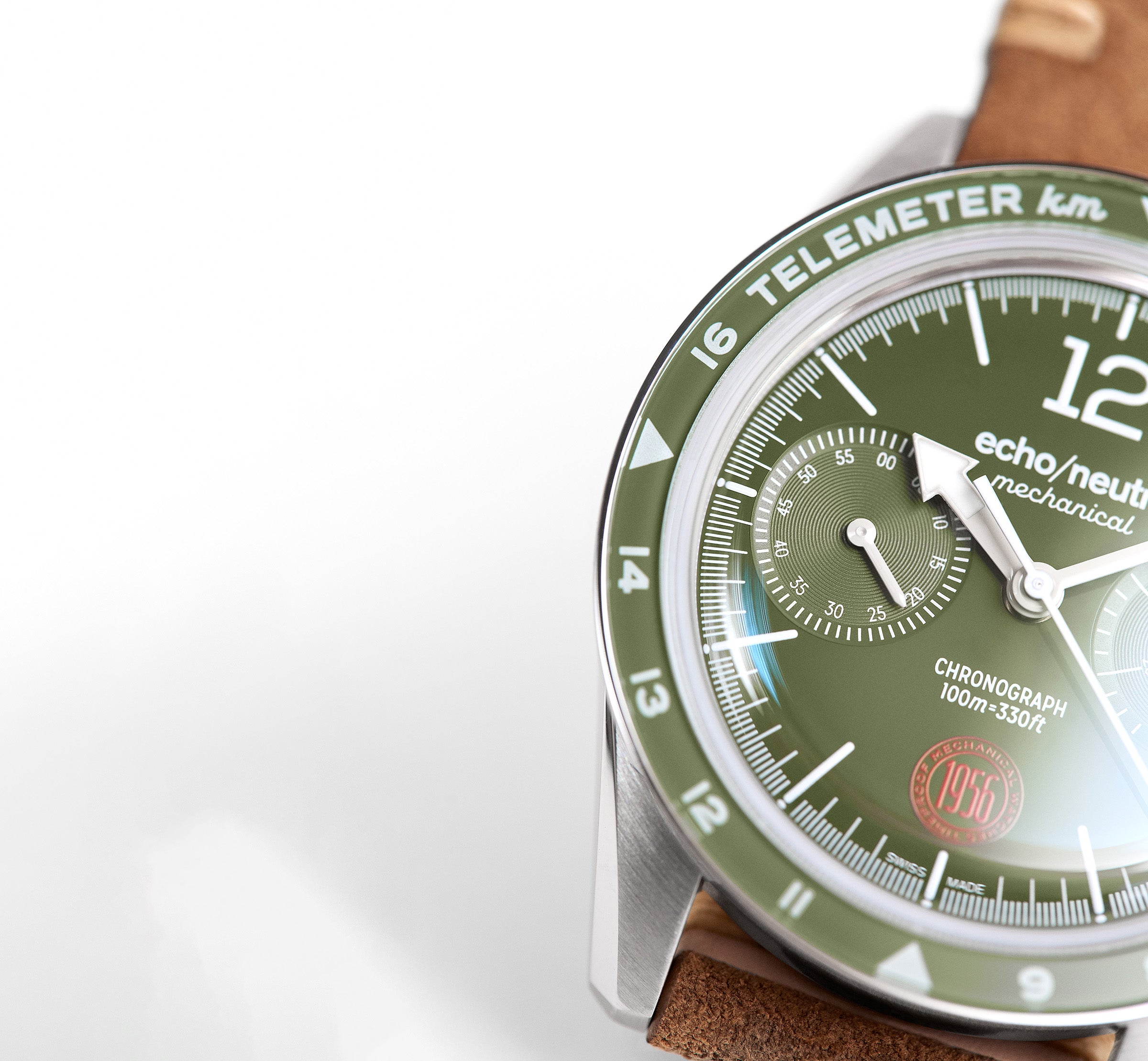 1956 Chrono Alpine Green | Swiss Made | echo/neutra