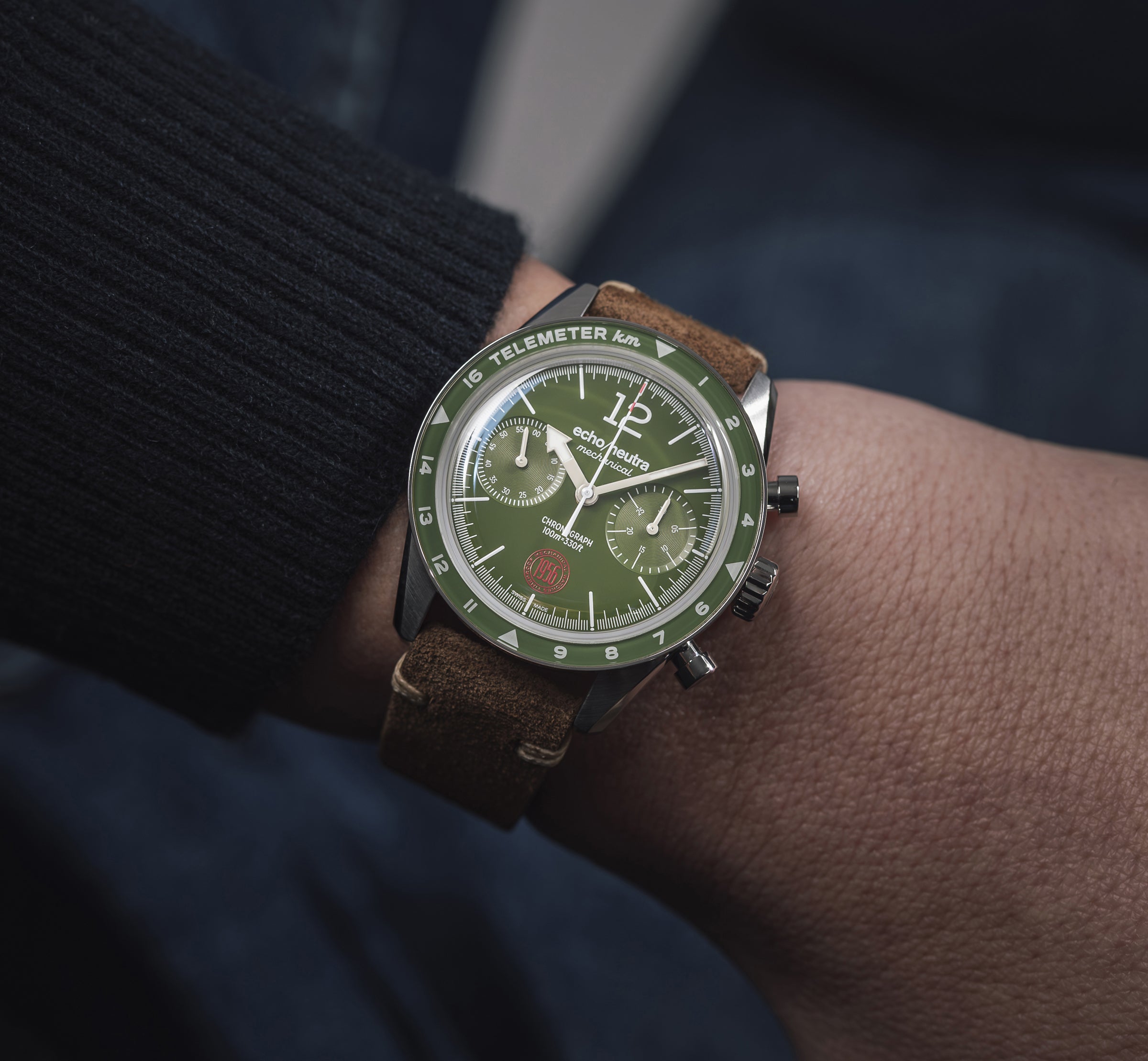 1956 Chrono Alpine Green | Swiss Made | echo/neutra