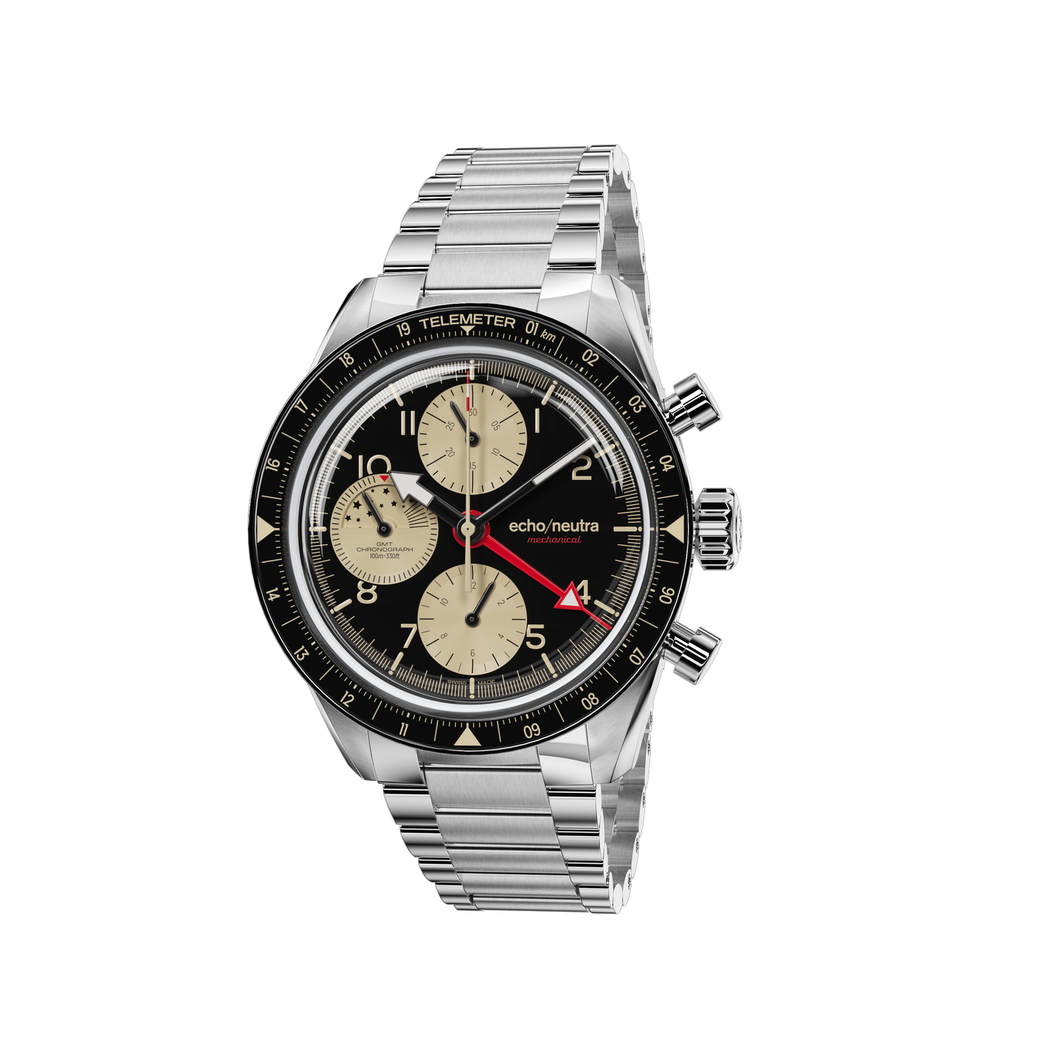 1956 Chrono GMT Black & Sand