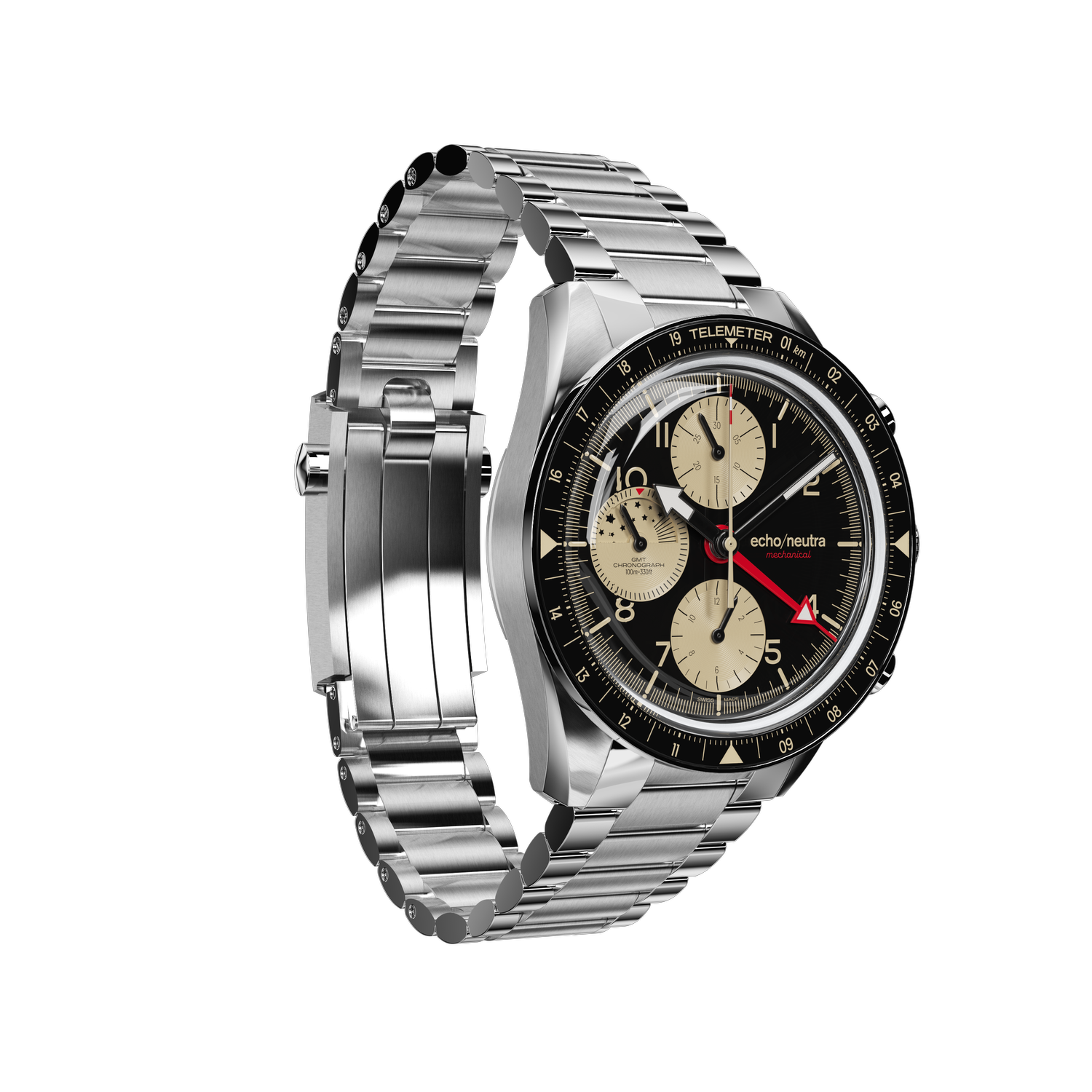 1956 Chrono GMT Black & Sand