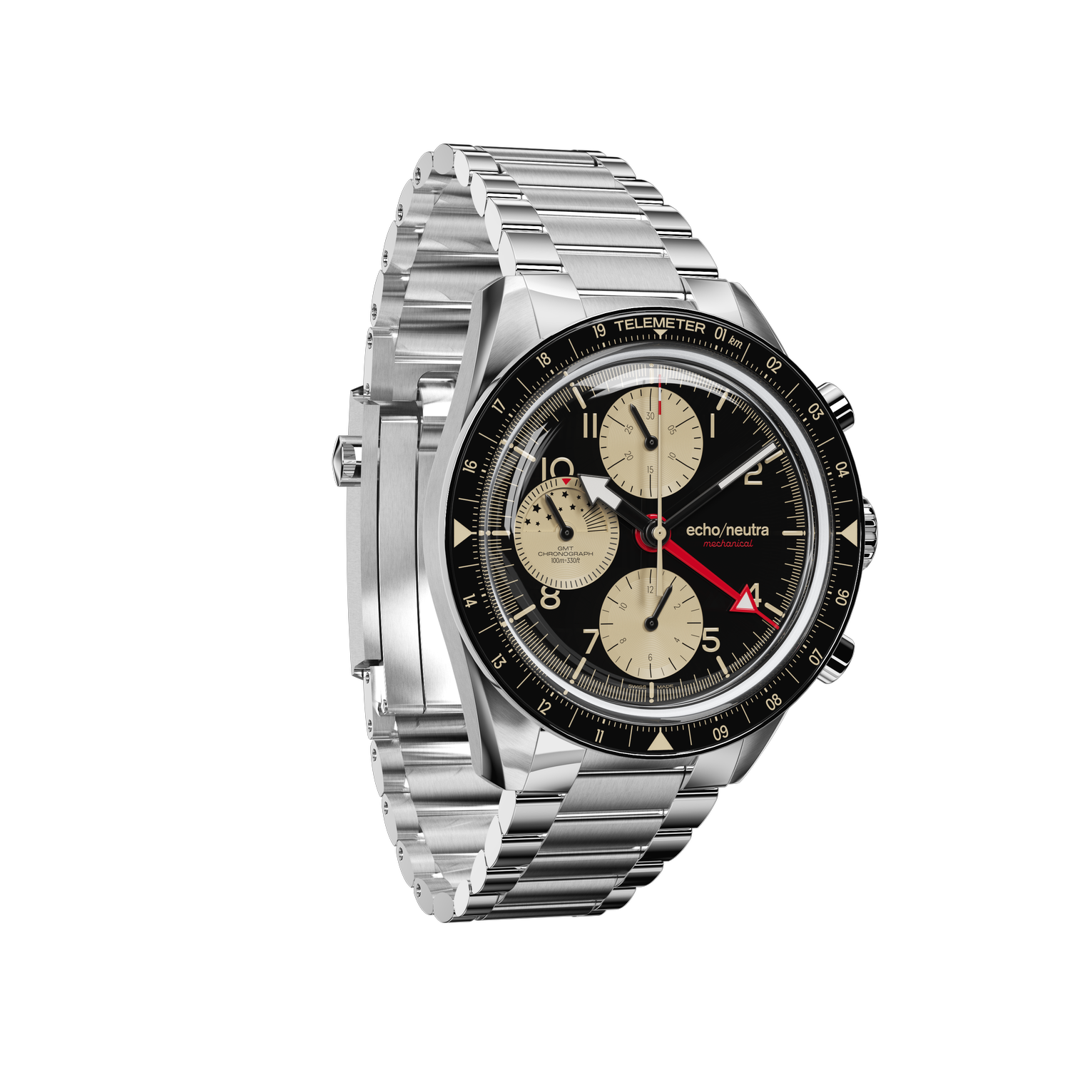 1956 Chrono GMT Black & Sand
