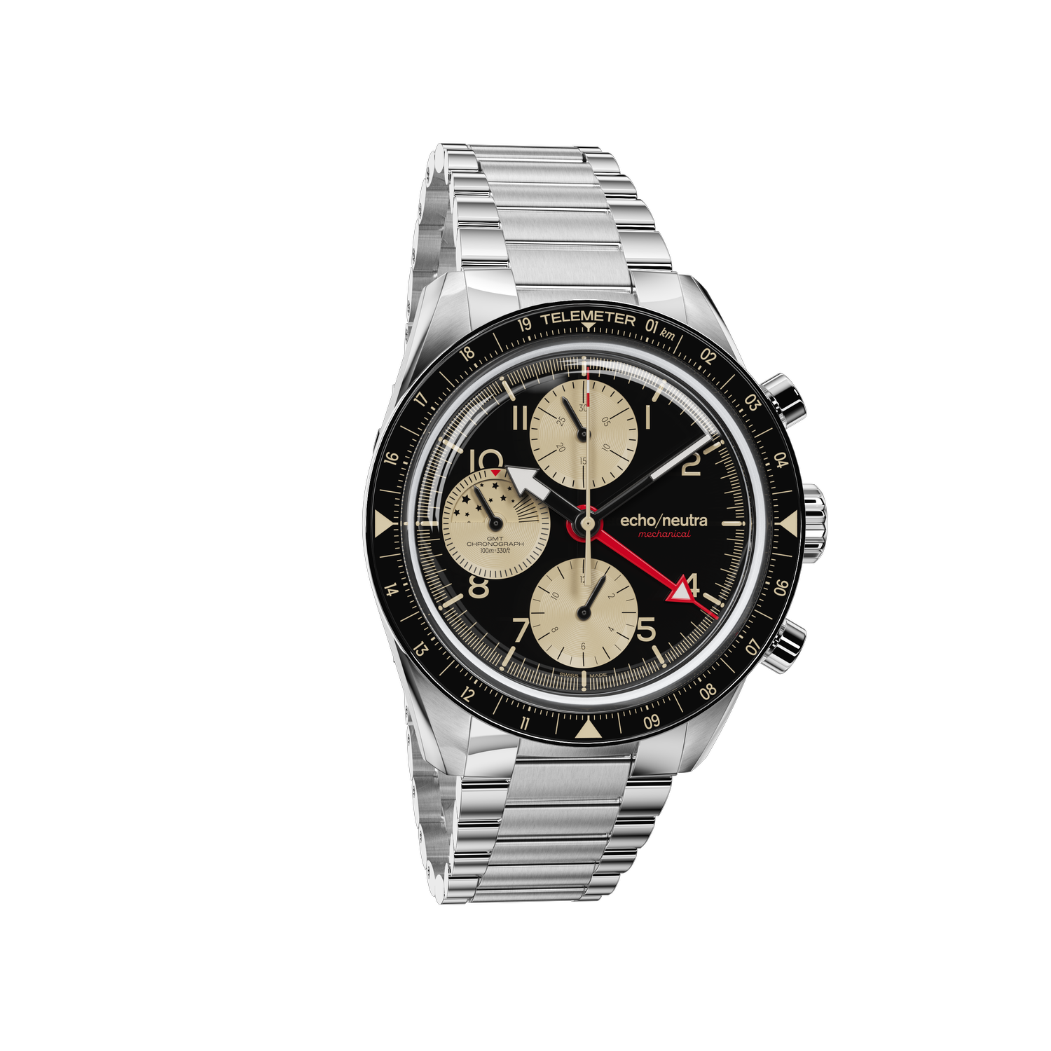 1956 Chrono GMT Black & Sand