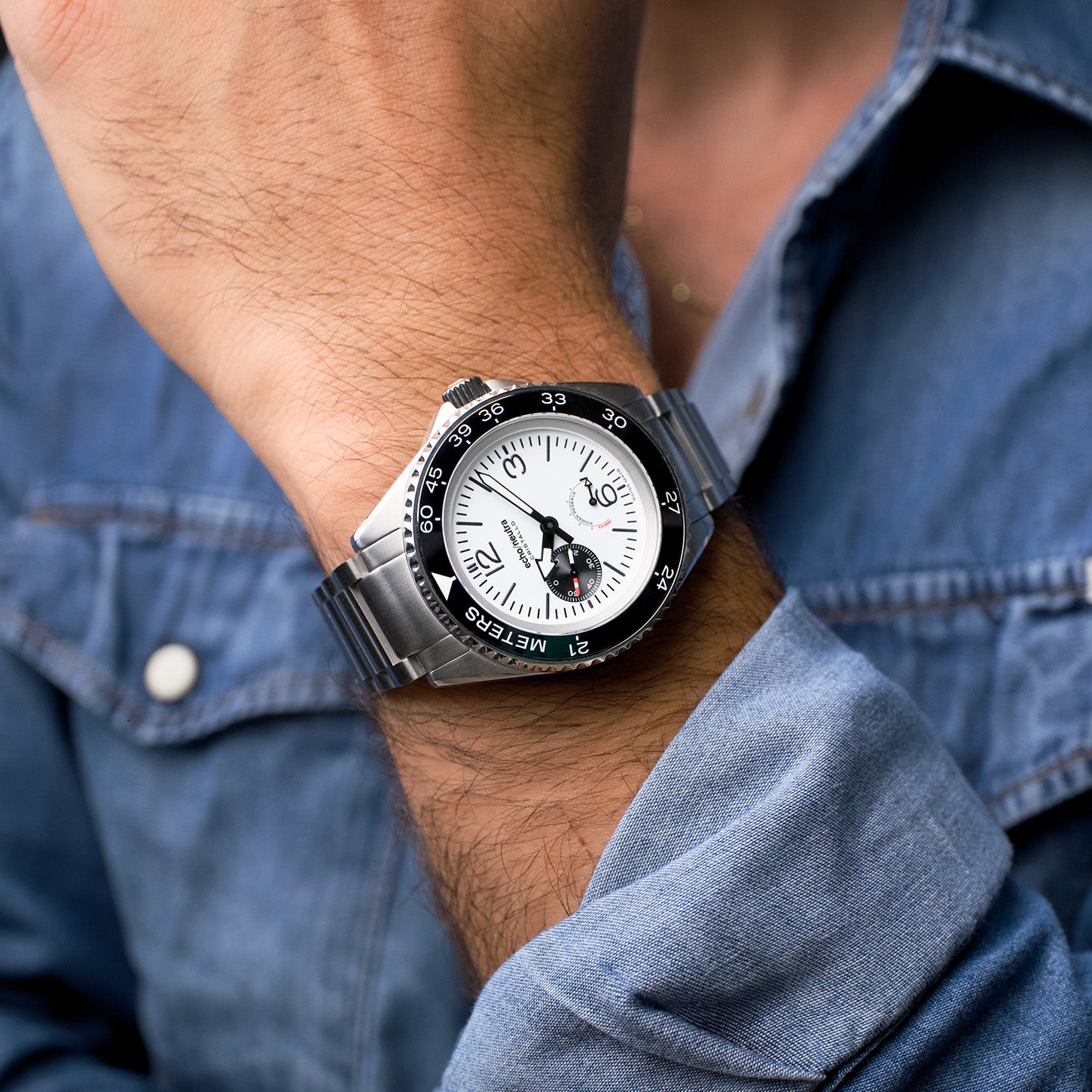 Cristallo 500m Professional Diver White | Swiss Made | echo/neutra