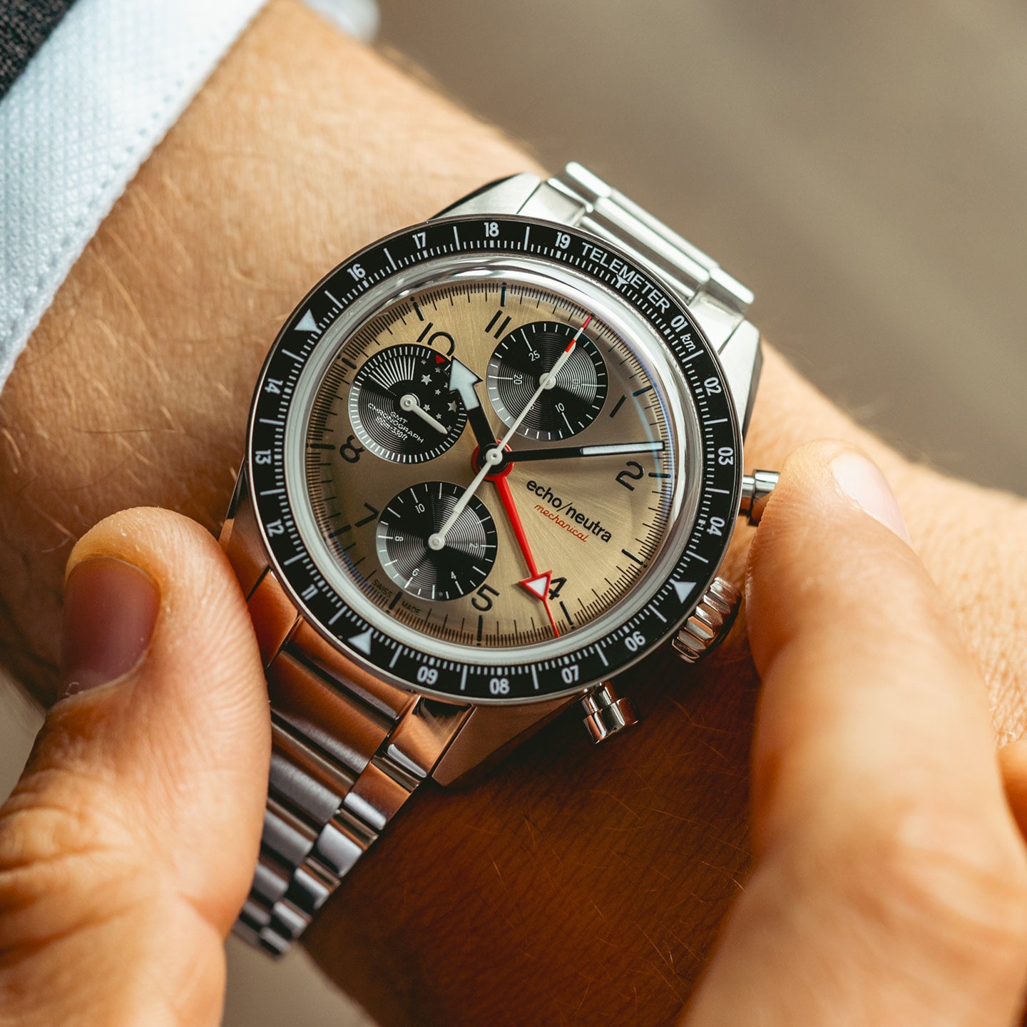 1956 Chrono GMT Bronze | Swiss Made | echo/neutra