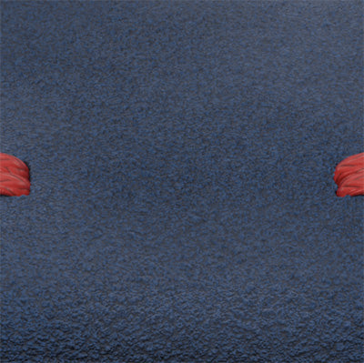 Blue & Red vintage suede